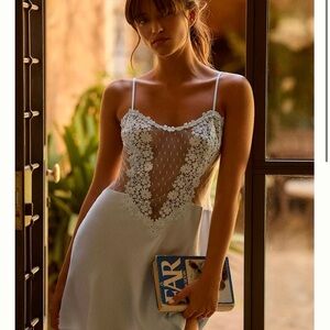 Anthro Showstopper Chemise Slip